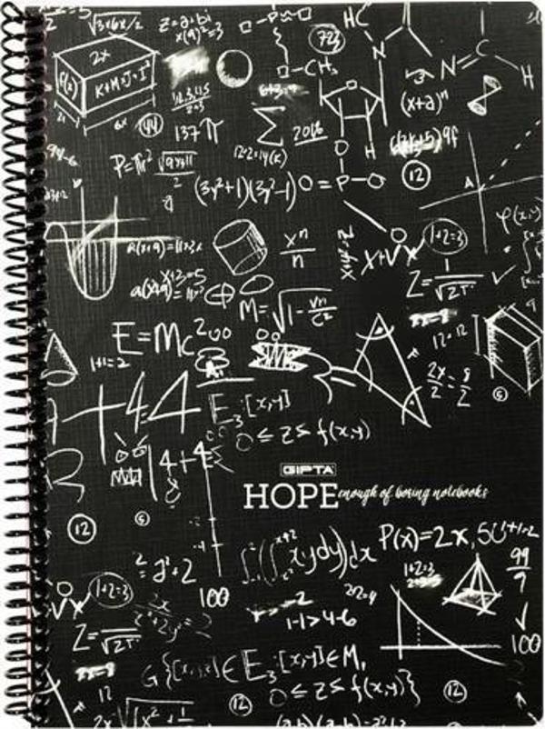 Gıpta Hope Spiralli Defter 18,5 x 26 80 Yp. Kareli - Image 1