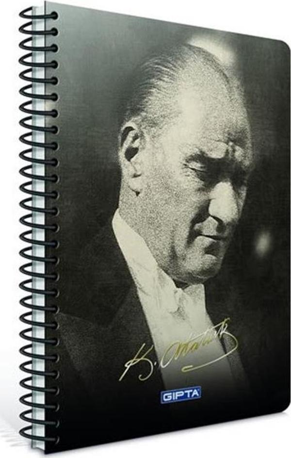 Gıpta Atatürk Spiralli Sert Kap Defter 17 24 100 Yap Çiz 2650 - Image 1