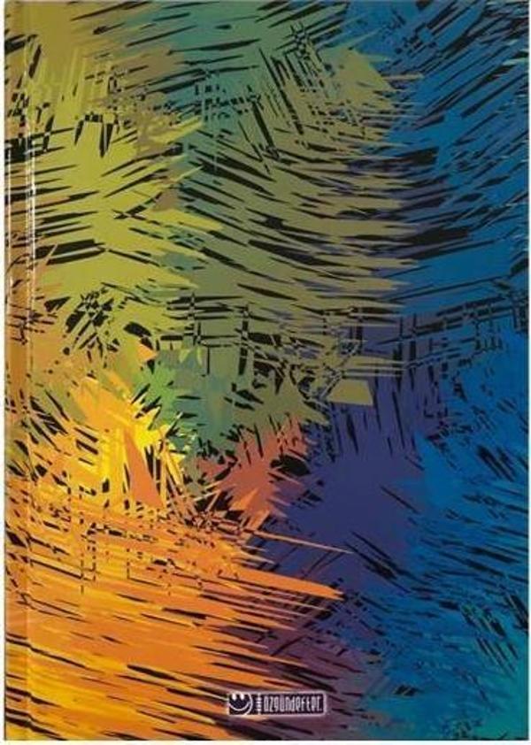 Özgün 17 x 24 Sert Kapak Defter 4 Renk Ayraçlı 192 Yp. Çizgili - Image 1