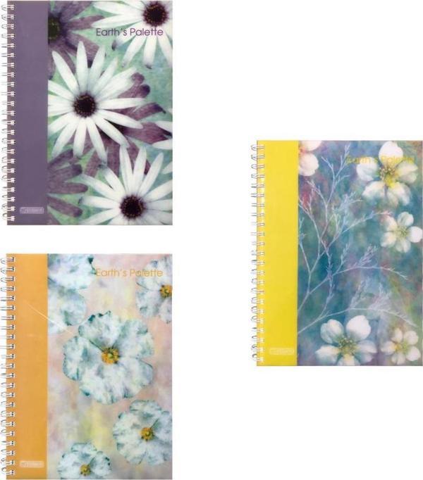 Özgün Earth's Palette A4 Pp Kapak Spiralli Defter 160 Yp. Kareli - 3 Adet - Image 1