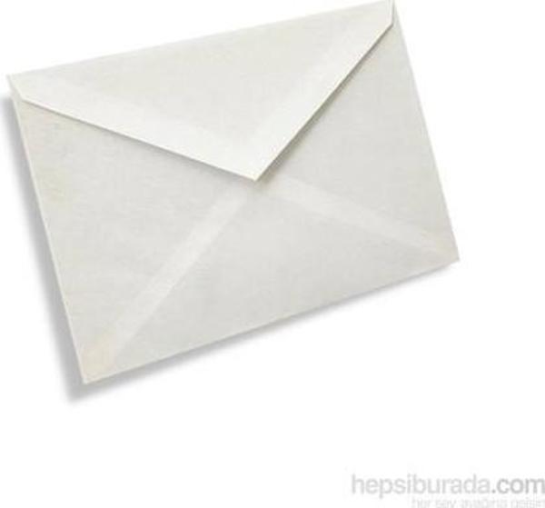 Asil Mektup Zarfı Ölçüleri 114X162 Beyaz 500 Adet - Image 1