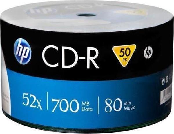 HP BOŞ CD-R 52X 700 MB 80 Min BOŞ CD 50'li Paket - Image 1