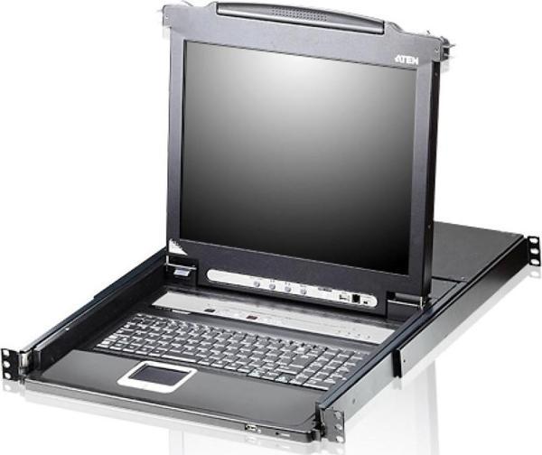 8-Port PS/2-USB VGA Single Rail LCD KVM Switch - Image 1