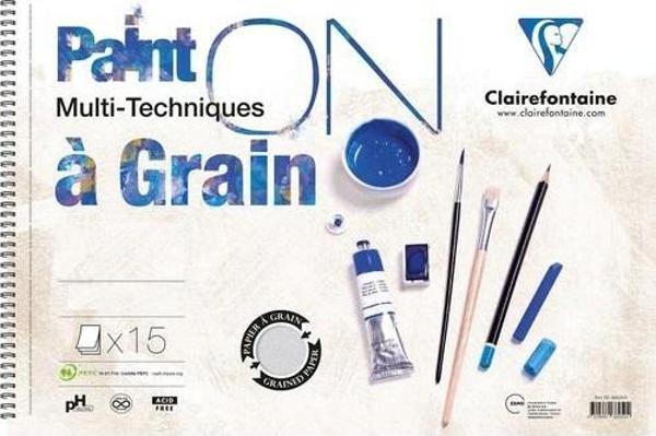Clairefontaine Multi-Teknik Çizim Blok 25X35 160Gr 15 Yaprak - Image 1