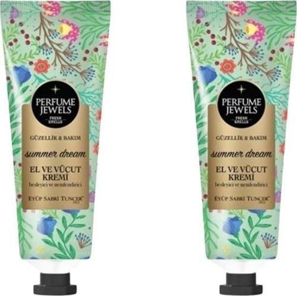 Eyüp Sabri Tuncer Perfume Jewels Summer Dream El ve Vücut Kremi 50 ml x 2 Adet - Image 1