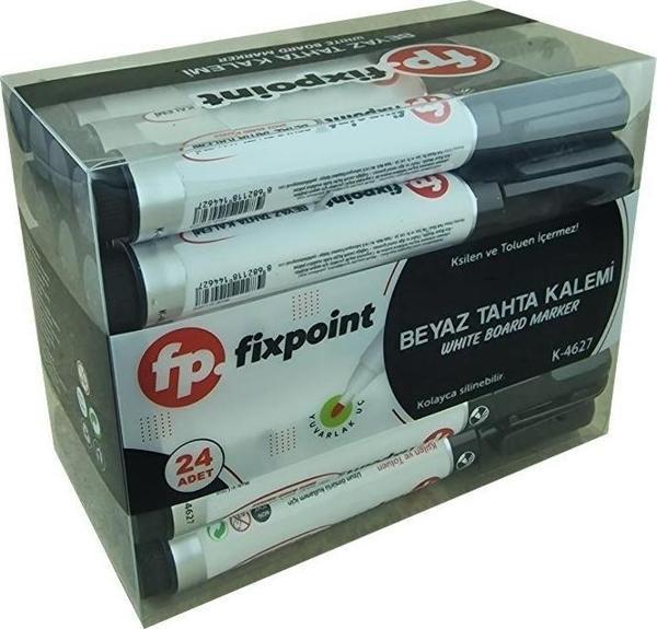 Fixpoint Beyaz Tahta Kalemi 24'lü Siyah K-4627 - Image 1