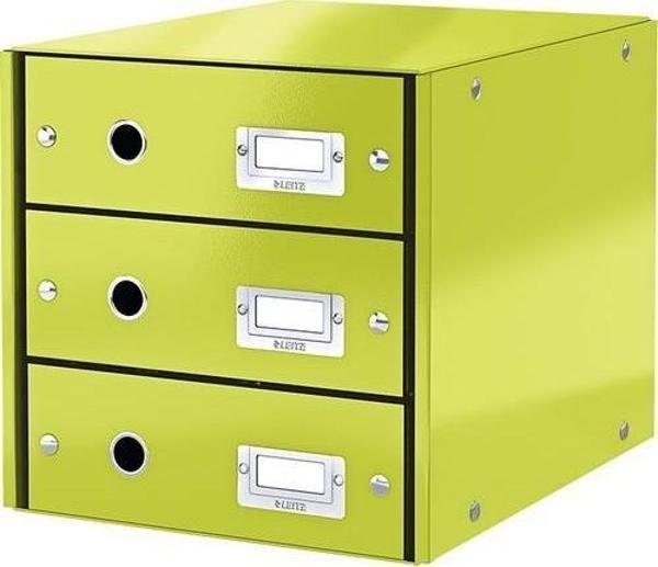Leitz 6048 Wow C&s 3 Çekmeceli Evrak Rafı Metalik Yeşil-P - Image 1