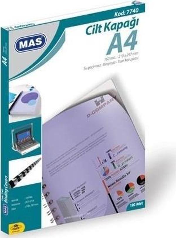 Mas 7740 A4 Cilt Kapağı Mavi - Image 1
