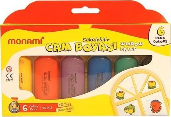 Monami Cam Boyası 6 Renk Normal - Image 1