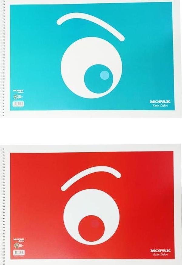 Mopak Pp Kapak Resim Defteri 30 Yaprak 120 gr 35x50 cm 2'li - Image 1