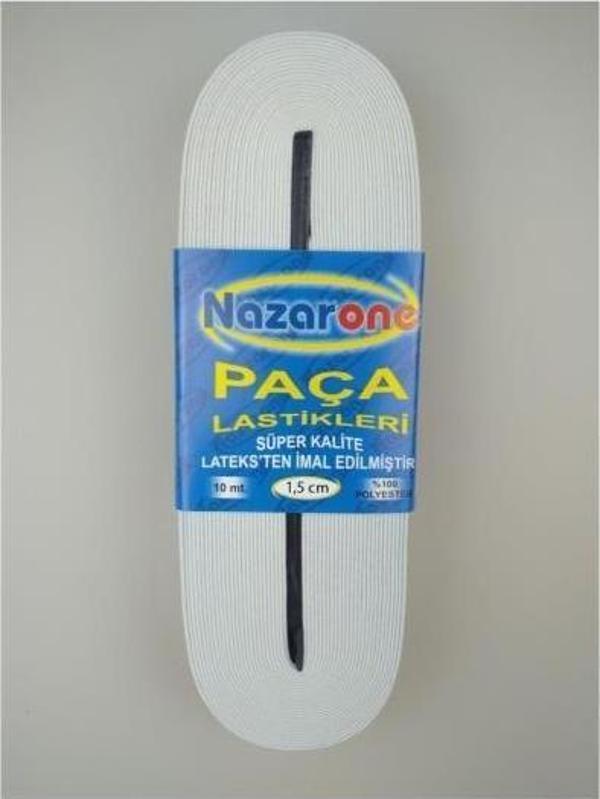 Nazarone Paça Lastiği Beyaz 1.5 Cm - Image 1