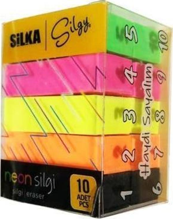 Silka Cornor Neon Renk Silgi 10'lu ART.14 - Image 1