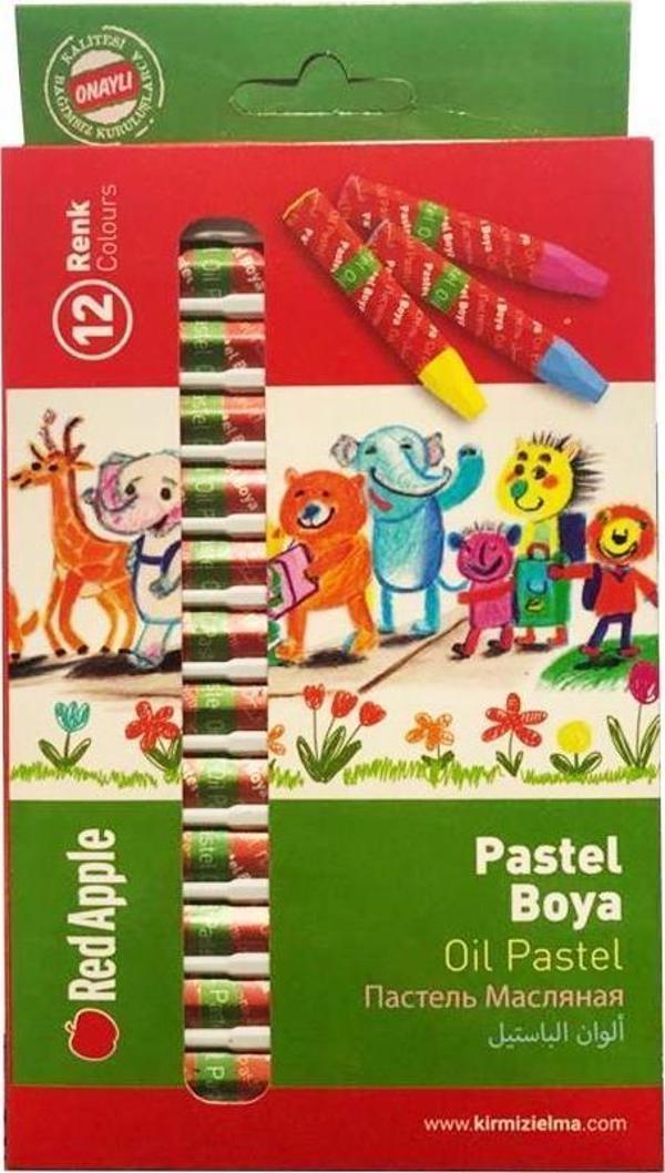 Red Apple Pastel Boya 12 Renk RPAS12  - Image 1