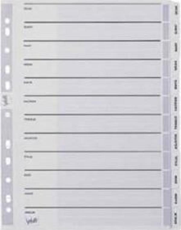 Serve Ayraç (A4/Ocak-Aralık/Şeffaf)180Gr/M² Karton, Sv-5329 - Image 1