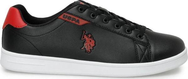 U.S. Polo Assn. Costa Spor Ayakkabı Siyah-Kırmızı - Image 1