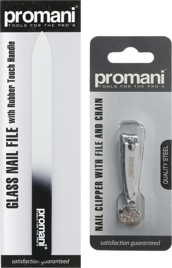 Promani Zincirli Tırnak Makası+Cam Törpü - Image 1