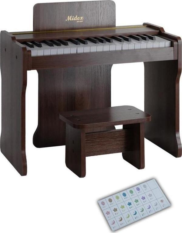 Midex CP-360C Ahşap Çocuk Piyanosu Pilli 37 Tuşlu Gerçek Piyano Tuşları - Image 1