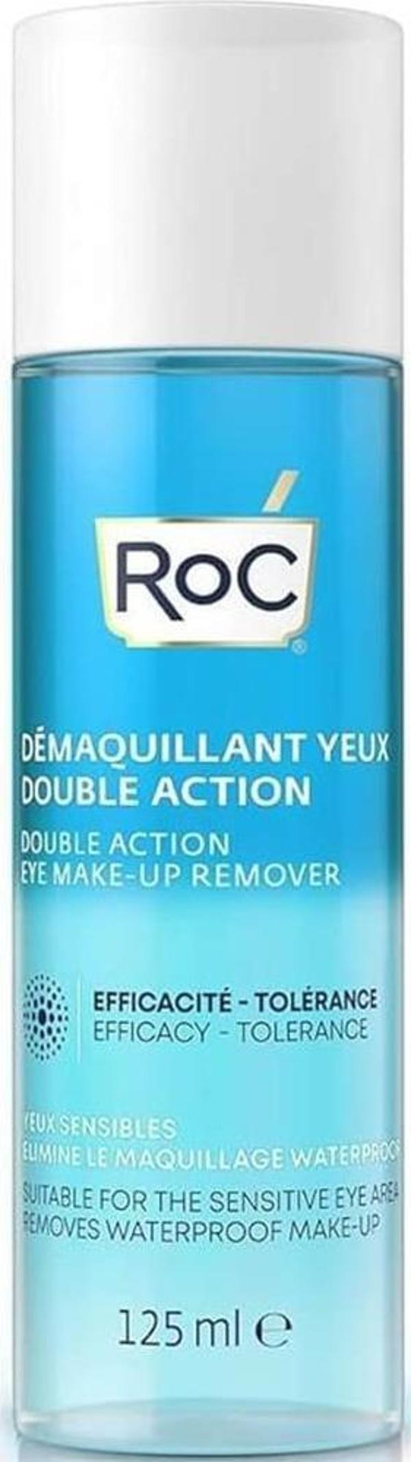 Roc Double Action Eye Make-Up Remover Çift Etkili Göz Makyajı Temizleyici 125ML - Image 1