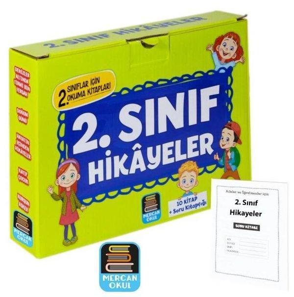 2. Sınıf Hikayeler Okuma Seti - 10 Kitap Takım - Mercan Okul - Image 1