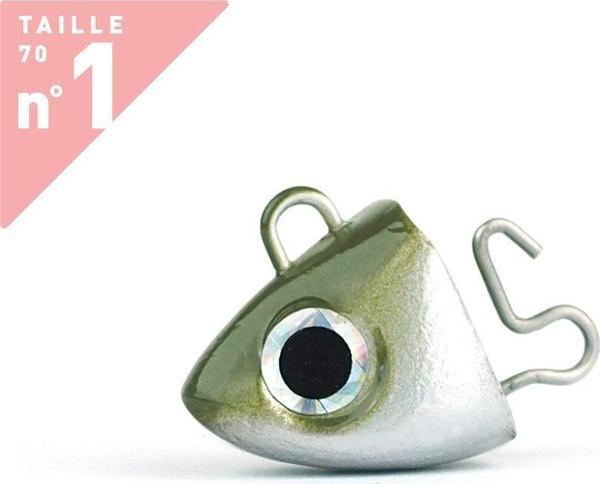 Fiiish Black Minnow BM70/1 BM766 Shore 4,5gr Kaki JigHead - Image 1