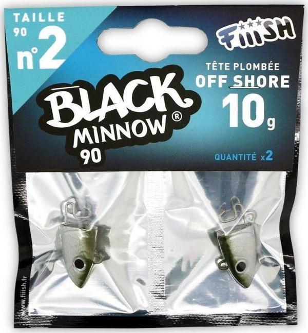 Fiiish Black Minnow BM90/2 BM009 Off Shore 10gr Kaki Jig Head - Image 1