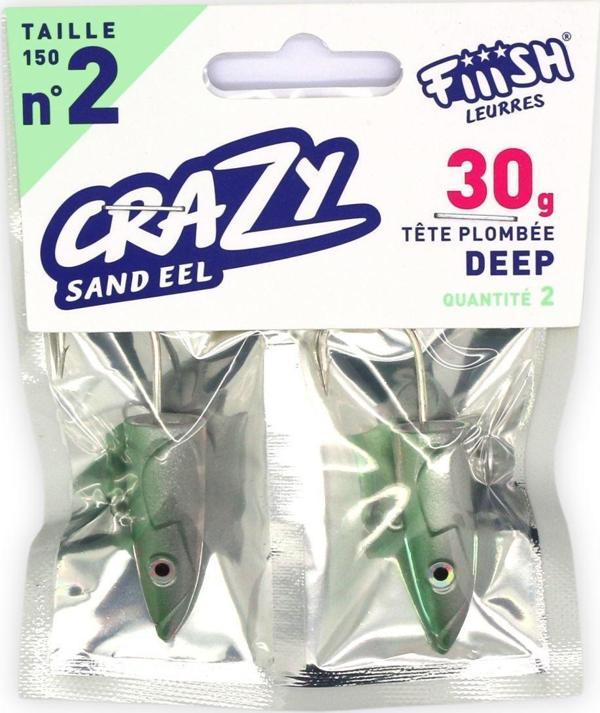 Fiiish Crazy Sandeel CSE150/2 CSE222 30gr Deep Jig Head - Image 1