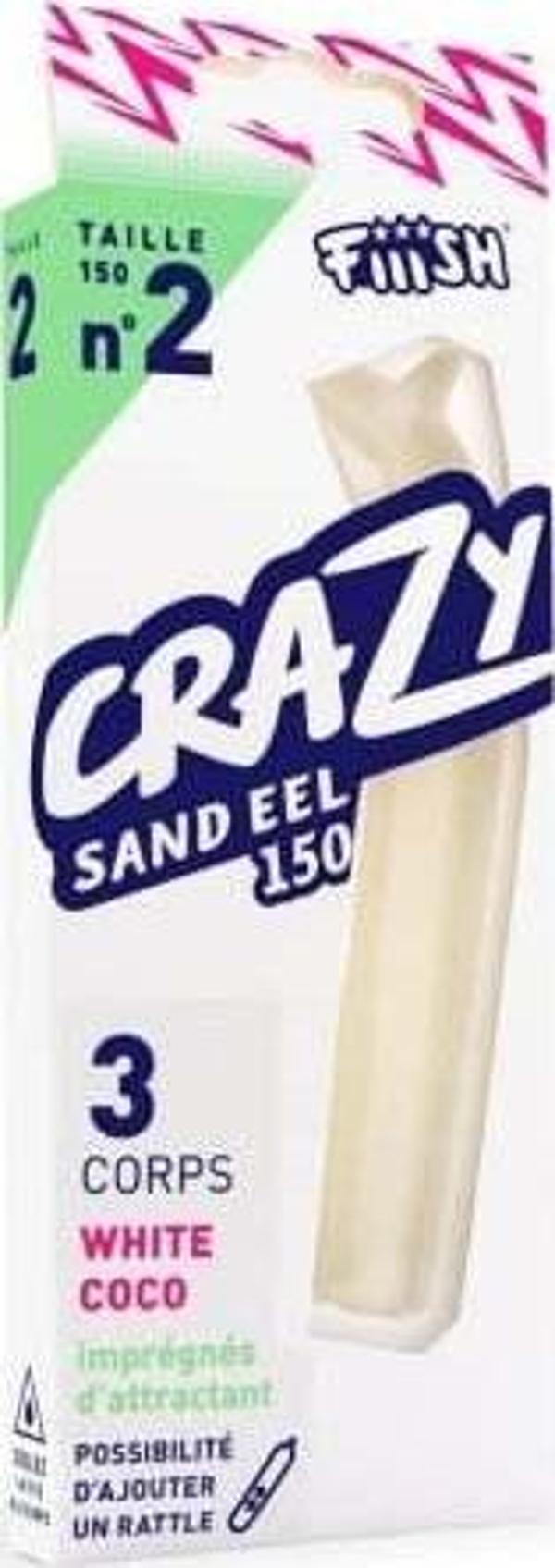 Fiiish Crazy Sandeel CSE150/2 CSE513 3X Gövde White Coco Silikon Yem - Image 1