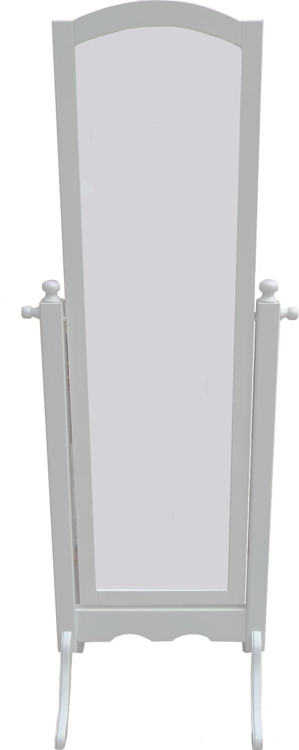 Ayna Boy 12408 Dikdörtgen Model  Ahşap  Kayın Ve MDFParlak Beyaz Lake El Yapım - Image 1