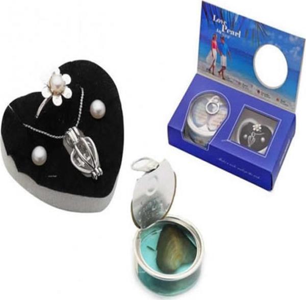 İstiridye İçinde İnci Kolye Seti - Image 1