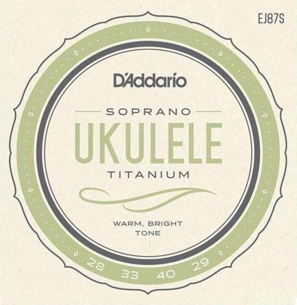 Daddario EJ87S Soprano Ukulele Teli SOPRANO TITANIUM - Image 1