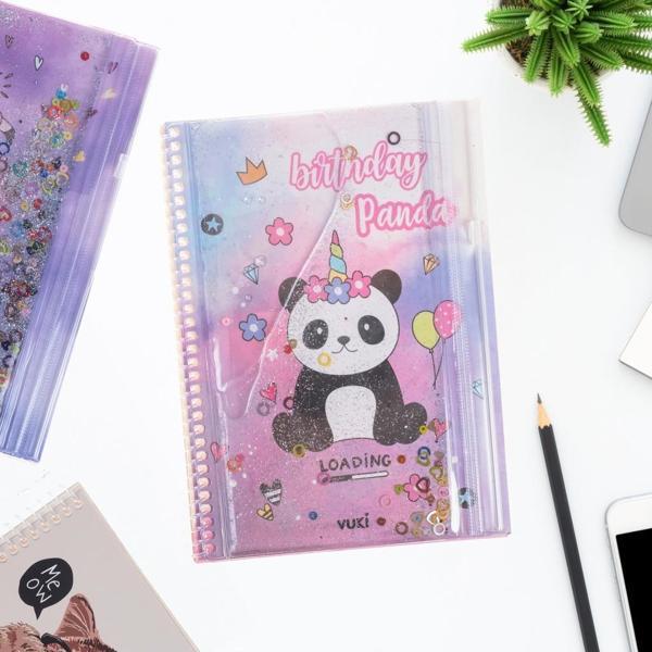 Sulu Çantalı Panda A5 Defter 1 Adet - Image 1
