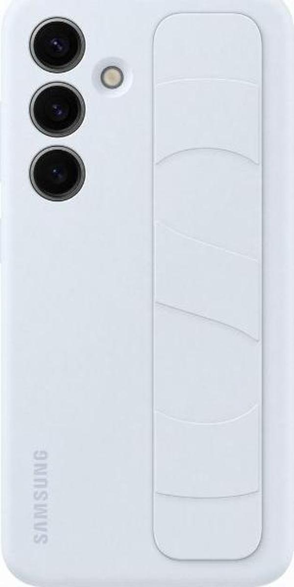 Galaxy S24 Kordonlu & Standlı Silikon Kılıf - Buz Mavisi - Image 1