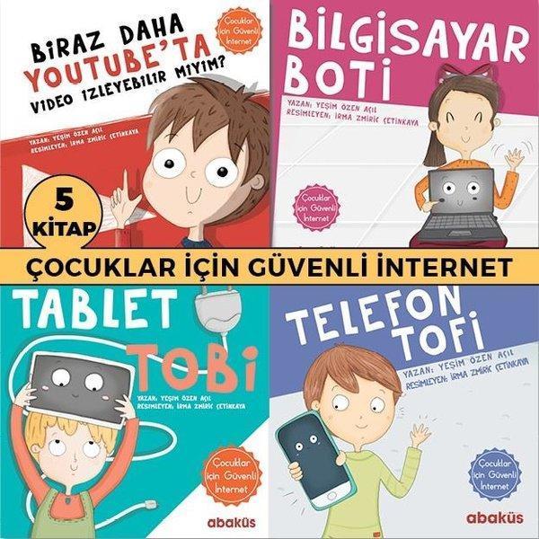 Çocuklar için Güvenli İnternet Seti-5 Kitap Takım - Abaküs Kitap - Image 1