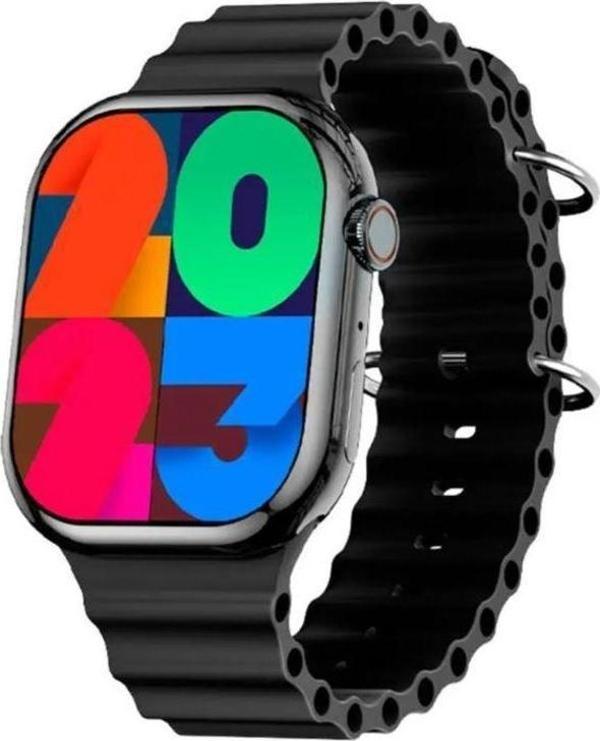Haino Teko Sq-9 Gerçek Amoled Ekran Android İos Harmonyos Uyumlu 3 Kordonlu Akıllı Saat Siyah - Image 1
