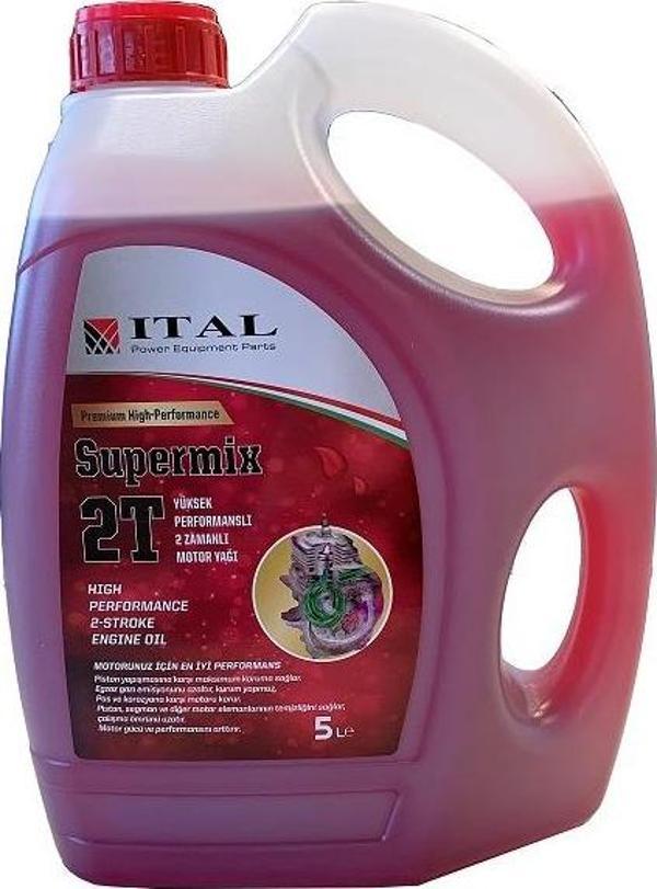 İtal Motor Yağı Süpermix 2 Zamanlı 5 Litre - Image 1