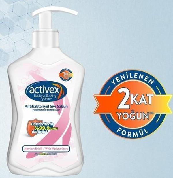 Activex Antibakteriyel Nemlendiricili Sıvı Sabun 500 ml - Image 1