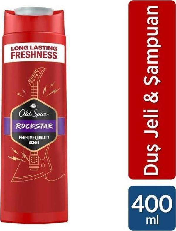 Old Spice Rockstar 3 In1 Şampuan+Duş Jeli 400 ml - Image 1