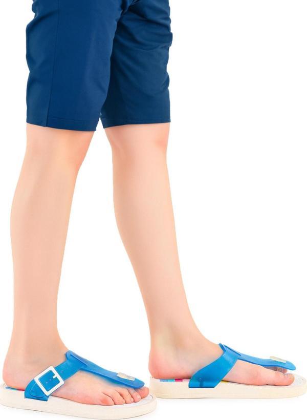 Kiko Kids Ayum 2116 Plaj Havuz Erkek Çocuk Parmak Arası Terlik Saks - Image 1