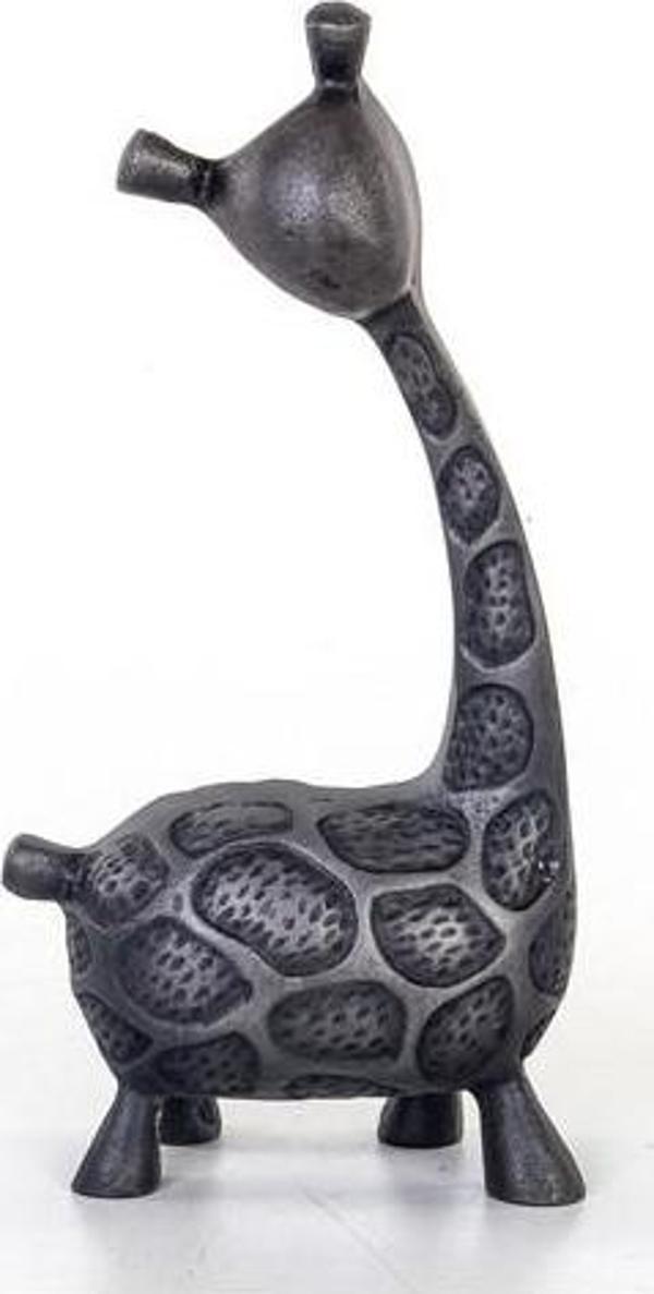 Euro Flora Metal Zürafa Biblo 13x7x29 Cm - Image 1