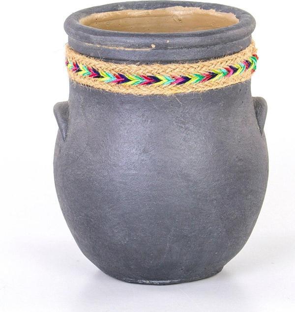 Euro Flora Küp Beton Saksı 12x20.5 Cm - Image 1