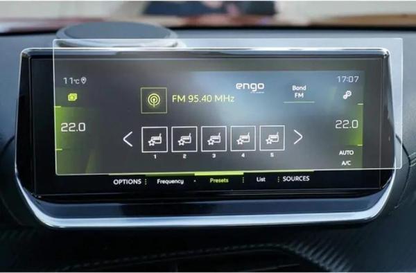 Peugeot 208 10 İnç Mat Ekran Koruyucu Multimedya Şeffaf  - Image 1