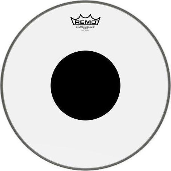 REMO CS-0314-10- Controlled Sound® Şeffaf Top Black Dot™ 14" Davul Derisi - Image 1