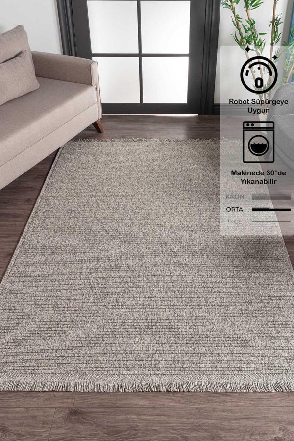 Konfor Vlora 4766 Jüt Hasır Bukle Örme Kilim - Image 1