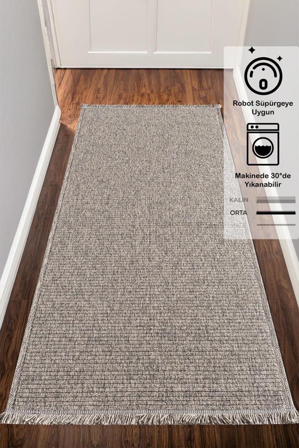 Konfor Vlora 4766 Jüt Hasır Bukle Örme Kilim Yolluk - Image 1