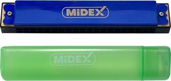 Midex HN-20BL Mavi 20 Delikli Mızıka - Image 1