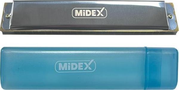 Midex HN-24SL Silver 24 Delikli Mızıka - Image 1