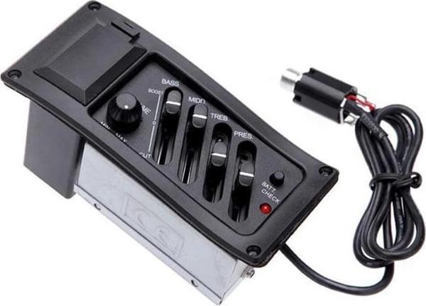 Midex ME-40 Gitar Preamp 4-Band EQ Ekolayzer Piezo Pickup Amplifier Tunerli - Image 1
