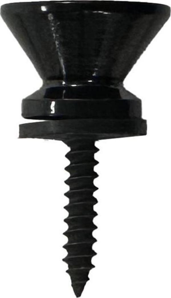 Midex PM1 Black Metal Kaliteli Gitar Askı Pimi Omuz Askısı Takmak İçin Vida Pim - Image 1