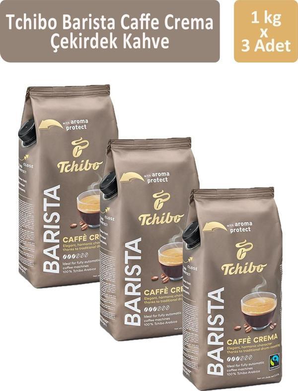 Tchibo Barista Caffè Crema Çekirdek Kahve 1000 gr x 3 Adet - Image 1