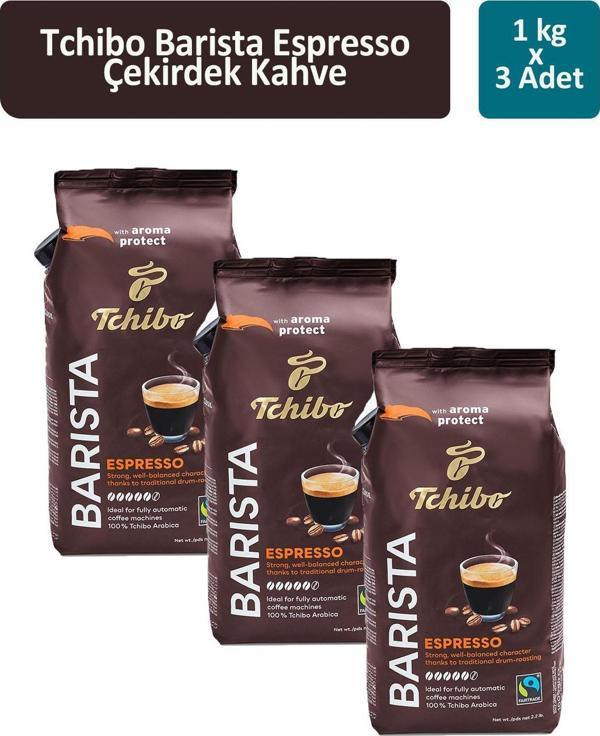 Tchibo Barista Espresso Çekirdek Kahve 1000 gr x 3 Adet - Image 1